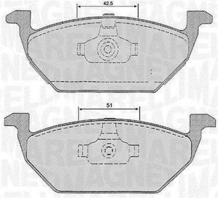 MAGNETI MARELLI Piduriklotsid 363916060134 Sport piduriklotsid MAGNETI MARELLI SKODA 363916060134