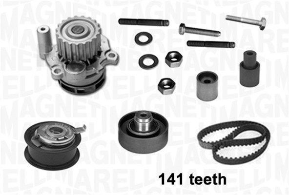 MAGNETI MARELLI Veepump + hammasrihmakomplekt 341404910001 Veepump + hammasrihma komplekt MAGNETI MARELLI Audi COUPE 341404910001