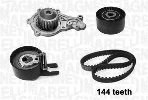 MAGNETI MARELLI Kit de distribution + pompe à eau 341406450001 341406450001 Pompe à eau + kit de courroie de distribution MAGNETI MARELLI PEUGEOT BIPPER