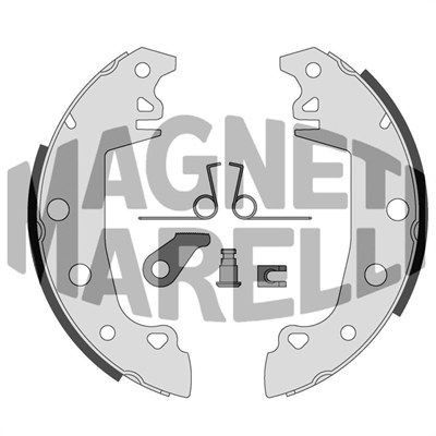MAGNETI MARELLI Brzdové čeľuste 360219198353 Brzdové čeluste MAGNETI MARELLI RENAULT 360219198353