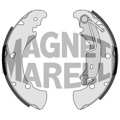 MAGNETI MARELLI Remschoen 360219198311 Fiat 600 Remschoenen MAGNETI MARELLI 360219198311