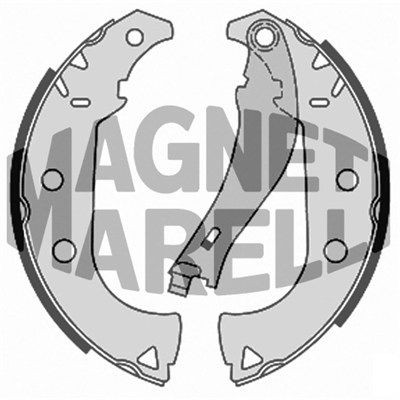 MAGNETI MARELLI Brzdové čeľuste 360219198329 MAGNETI MARELLI Sada brzdových čeľustí FIAT 360219198329
