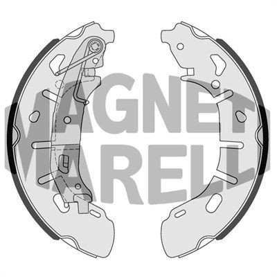 MAGNETI MARELLI Brzdové čeľuste 360219198357 MAGNETI MARELLI Brzdové čeluste FIAT 360219198357