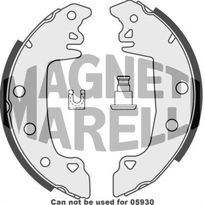 MAGNETI MARELLI Remschoen 360219198330 360219198330 Remschoenset FIAT 600 MAGNETI MARELLI
