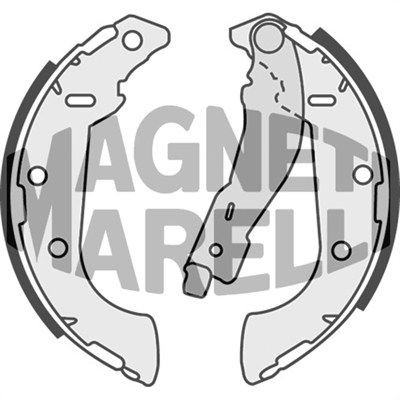 MAGNETI MARELLI Brzdové čeľuste 360219198315 360219198315 Brzdové čeluste CITROËN SAXO MAGNETI MARELLI