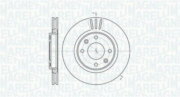 MAGNETI MARELLI Disco freno 361302040174 361302040174 costo Dischi freno DAIHATSU FEROZA MAGNETI MARELLI
