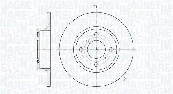 MAGNETI MARELLI Bromsskiva 361302040127 361302040127 Bromsskivor MAGNETI MARELLI SUZUKI LIANA