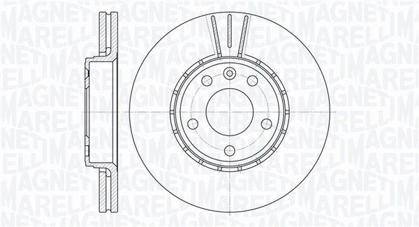 MAGNETI MARELLI Disco de travão 361302040164 Disco NISSAN MAGNETI MARELLI 361302040164