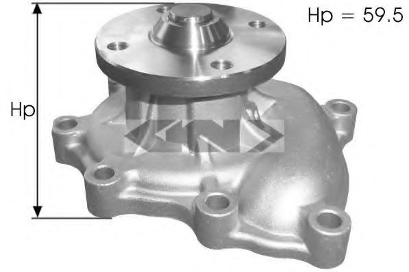 SPIDAN Pompe à eau 91727 Pompe du liquide de refroidissement SPIDAN KIA 91727