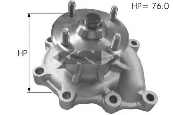 SPIDAN Vandpumpe 91736 Vandpumpe SPIDAN Nissan 200 SX 91736