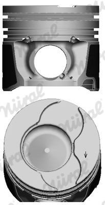 NÜRAL Zuiger 87-135307-00 Motorzuiger Citroën N1 87-135307-00 NÜRAL