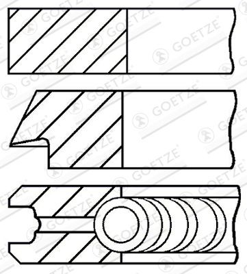GOETZE ENGINE Kolvirõngakomplekt 08-436300-00 GOETZE ENGINE 08-436300-00 Kolvirõngad NISSAN X-TRAIL hind