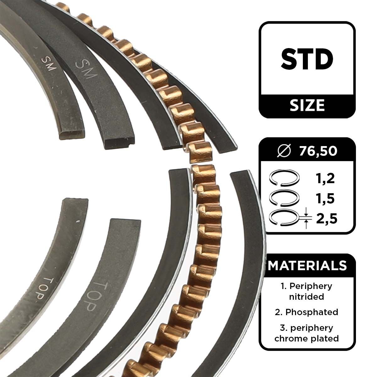 ET ENGINETEAM Stempelringsett R1005400 Stempelringsett ET ENGINETEAM CAMPO R1005400 billige