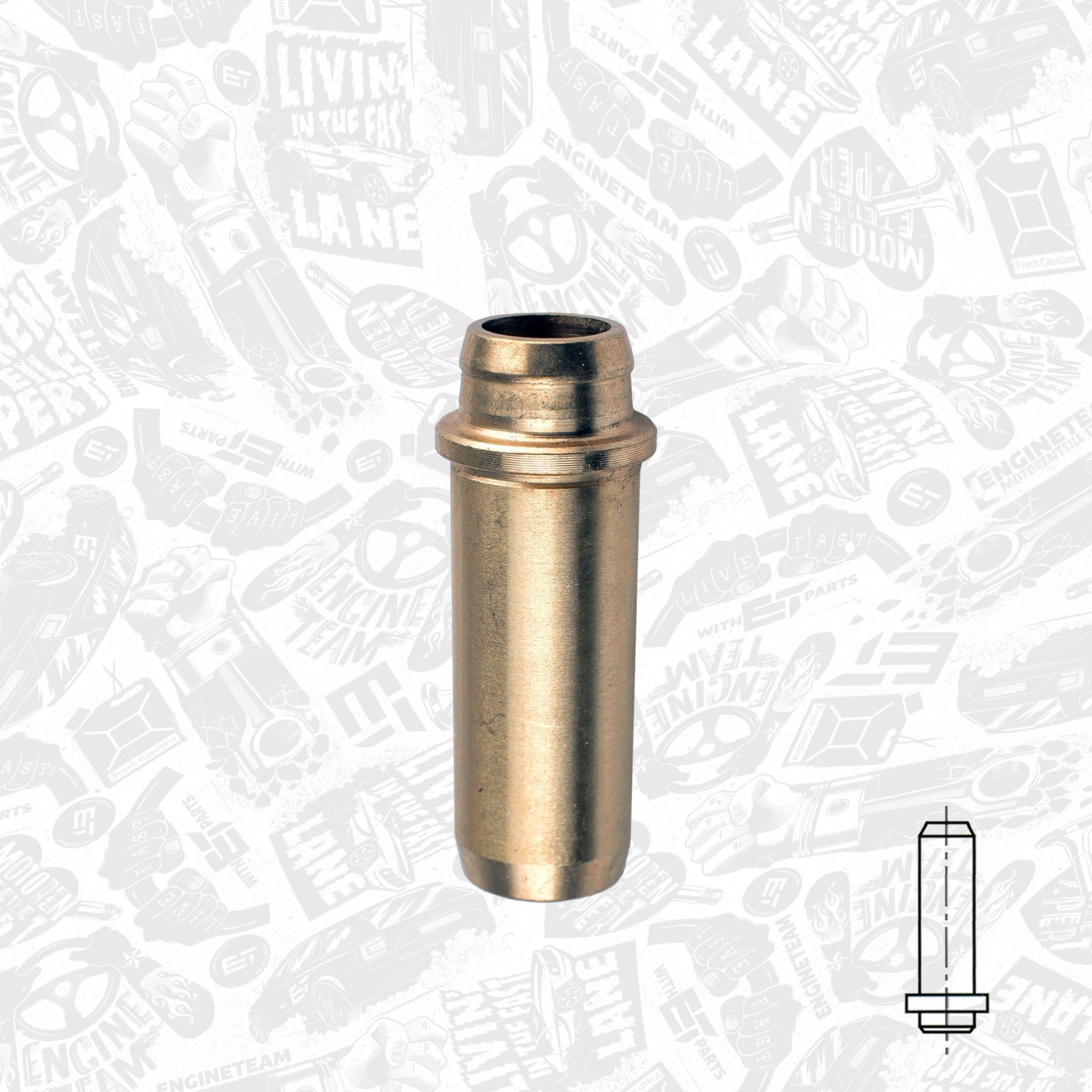 ET ENGINETEAM Klepgeleider VG0006 ET ENGINETEAM VG0006 Klepgeleider / pakking KA+ Hatchback (UK, FK) originele prijs