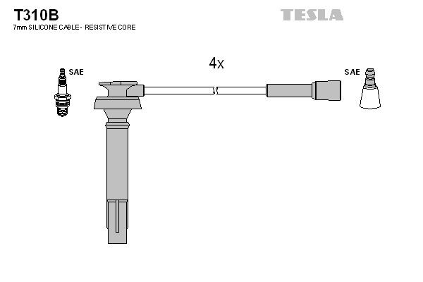 Kit cavi candele TESLA T310B TESLA T310B costo Cavi candele Subaru OUTBACK 2003