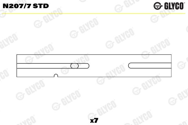 GLYCO Camshaft Bushes N207/7 STD GLYCO N207/7 STD Iveco Daily II Platform camshaft replacement