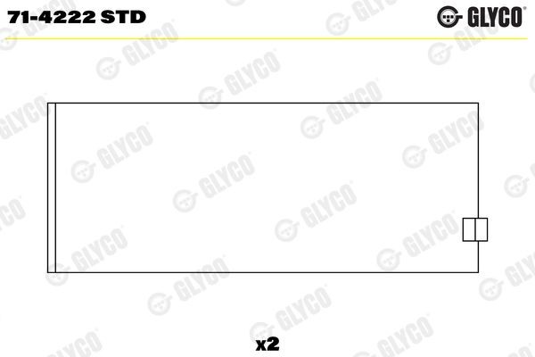 GLYCO Stempelstanglager 71-4222 STD GLYCO 71-4222 STD Veivlager originale Renault Trucks billige