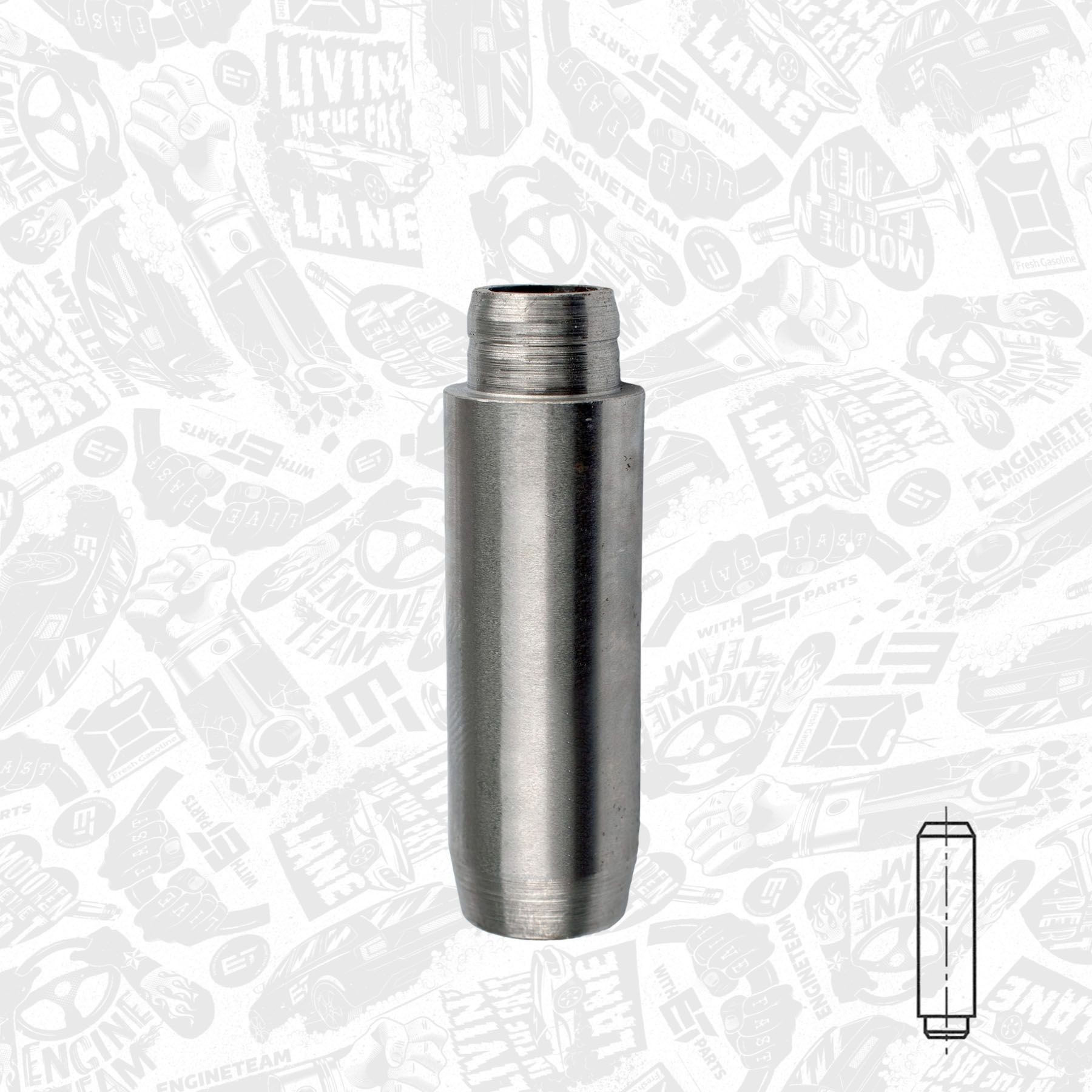 ET ENGINETEAM Ventilbøsning VG0029 VG0029 Ventilføring og pakning og indstilling ET ENGINETEAM PEUGEOT 205