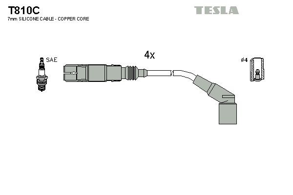 TESLA Süütesüsteemikomplekt T810C TESLA T810C Küünlajuhtmed BMW E46 originaal hind