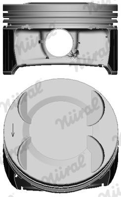 NÜRAL Kolv 87-435300-00 NÜRAL 87-435300-00 Kolv OPEL Astra Classic Sedan (A04)