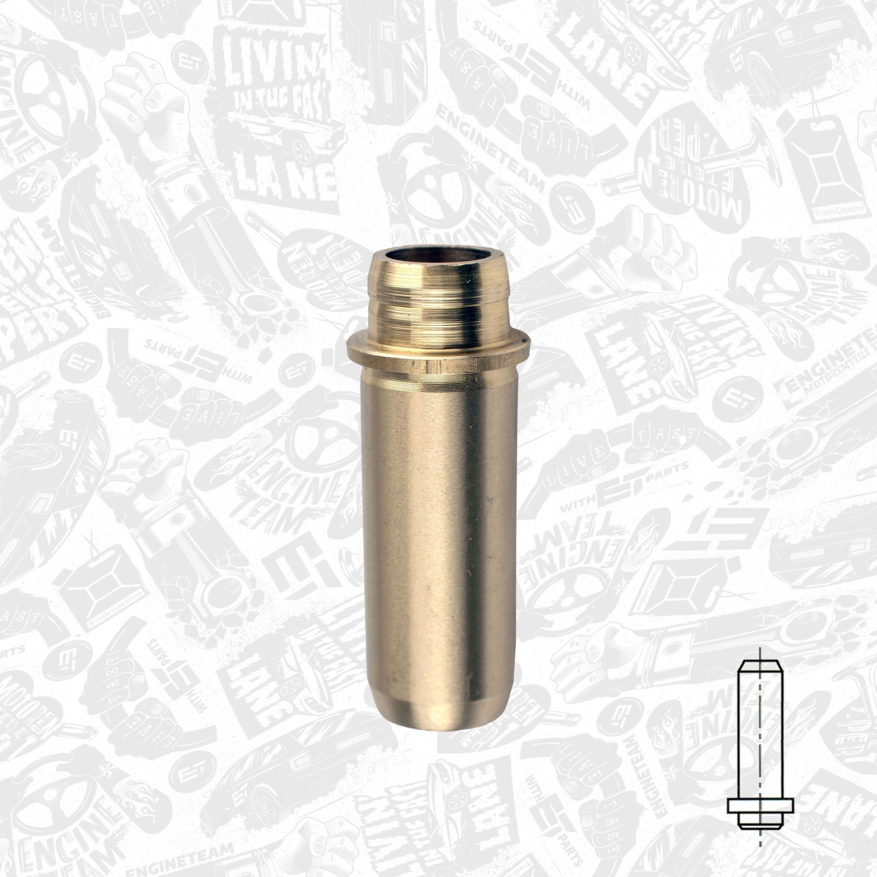 ET ENGINETEAM Valve Guides VG0016 VG0016 ET ENGINETEAM valve guide / stem seal / parts RENAULT 12