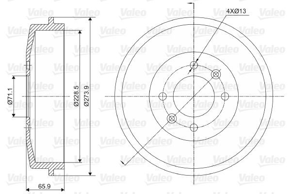 Piduritrummel VALEO 237000 VALEO 237000 Piduritrummel CITROËN XSARA 2020