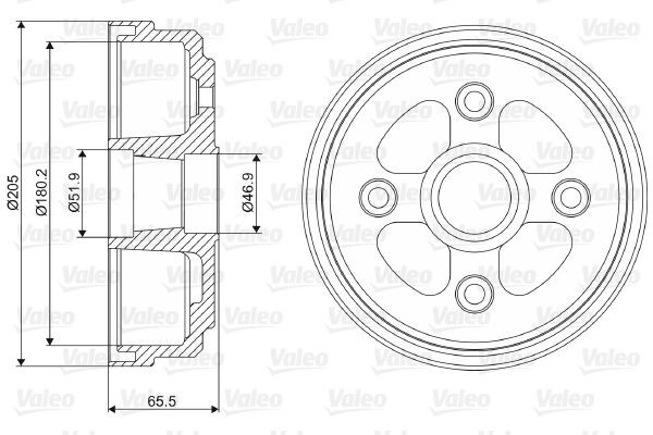 VALEO Tambour de frein 237111 Suzuki GRAND VITARA Tambour de frein VALEO 237111