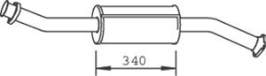 DINEX Silenziatore anteriore 33303 33303 Marmitta anteriore SKODA DINEX costo