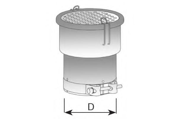 DINEX Pakoputken pää 40804 40804 DINEX Pakoputken jatke CHEVROLET SUBURBAN