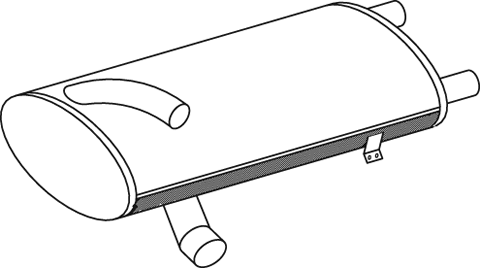 DINEX Silenziatore centrale / posteriore 50489 50489 costo Marmitta centrale MERCEDES-BENZ /8 DINEX