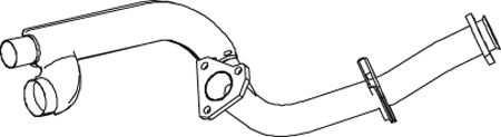 DINEX Výfukové potrubie 74112 74112 Vyfukove potrubie Volkswagen AMAROK DINEX