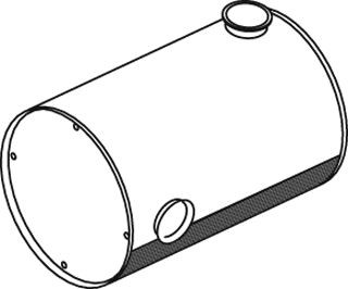 DINEX Mellem- / bagerste lydpotte 80412 Midterste lyddæmper DINEX S60 80412 billig