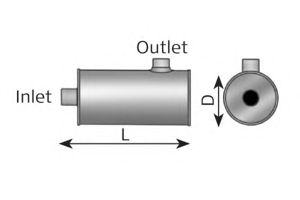 DINEX Keskiäänenvaimennin, yleismalli 89466 89466 DINEX Sport-pakoputkisto Dodge CHARGER hinta