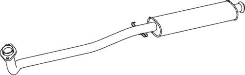 DINEX Främre ljuddämpare 66328 66328 DINEX främre ljuddämpare HONDA CR-V