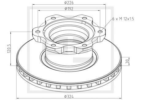PETERS ENNEPETAL Δισκόπλακα 016.661-00A PETERS ENNEPETAL Δισκόπλακες MERCEDES-BENZ 016.661-00A