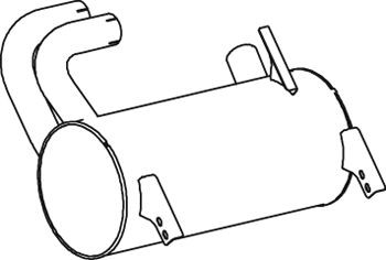 DINEX Silenziatore centrale / posteriore 50458 50458 costo Marmitta centrale MERCEDES-BENZ /8 DINEX