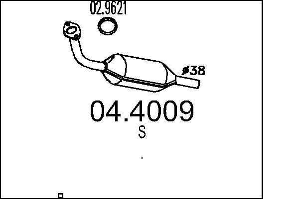 MTS Katalysator 04.4009 04.4009 Katalysator TOYOTA C-HR MTS