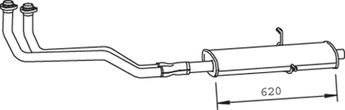 DINEX Silenziatore anteriore 36329 36329 Marmitta anteriore PEUGEOT DINEX costo