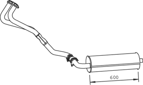 DINEX Πρώτο σιλανσιέ 36340 36340 Πρώτο σιλανσιέ Volkswagen T-CROSS DINEX