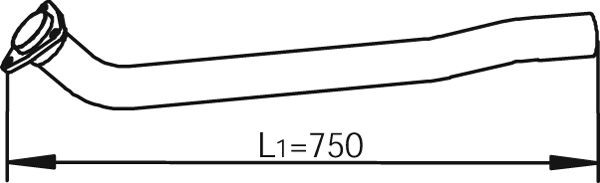 DINEX Izplūdes caurule 62117 62117 Izplūdes caurules NISSAN TRADE DINEX