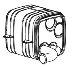 DINEX Silencieux intermédiaire 53300 Tuyau d'échappement intermédiaire DINEX 190 53300 pas cher