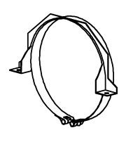 DINEX Kinnitus, väljalaskesüsteem 85876 85876 Summuti kinnitus DINEX AUDI 100
