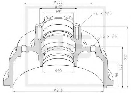 PETERS ENNEPETAL Bremstrommel 016.475-00A 016.475-00A Bremstrommeln MINI Schrägheck PETERS ENNEPETAL kaufen