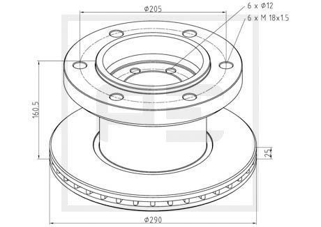 PETERS ENNEPETAL Remschijf 026.653-10A Volkswagen POLO Schijfremmen PETERS ENNEPETAL 026.653-10A