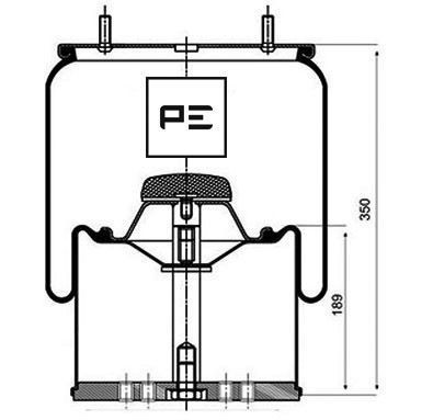 PETERS ENNEPETAL Luftbälg 084.059-72A 084.059-72A PETERS ENNEPETAL luftbälg Ford MONDEO