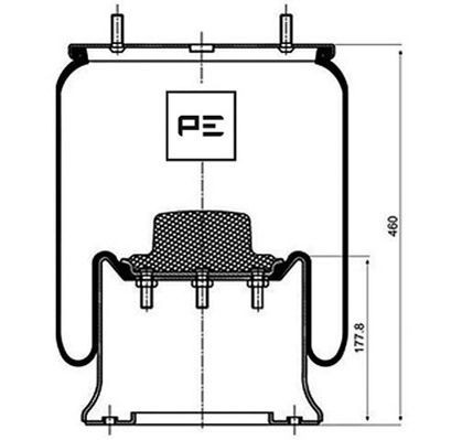 PETERS ENNEPETAL Soufflet à air, suspension pneumatique 084.197-71A Honda HR-V Suspension pneumatique PETERS ENNEPETAL 084.197-71A