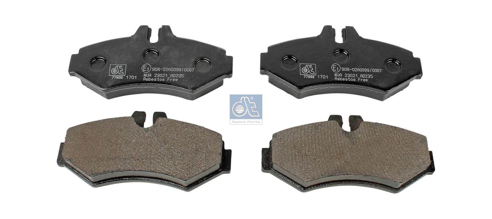 DT Spare Parts Bromsbelägg 4.91905 4.91905 DT Spare Parts bromskloss Mercedes G-klass