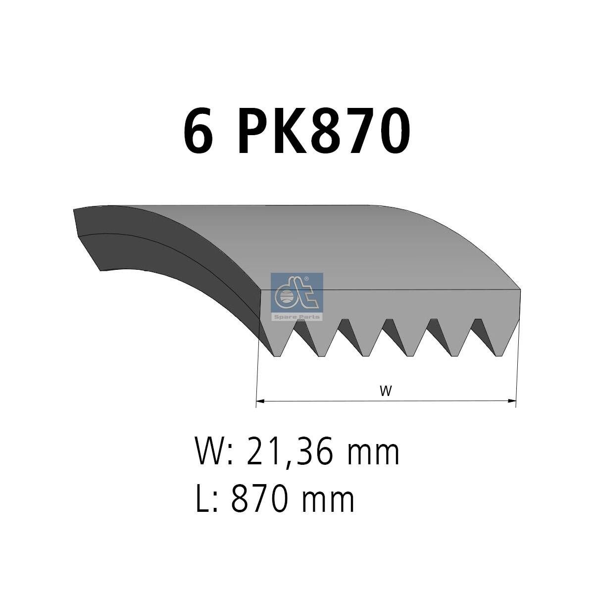 DT Spare Parts Courroie Poly-V 6.31547 Courroie Poly-V DT Spare Parts SCÉNIC 6.31547 pas cher
