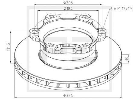 PETERS ENNEPETAL Remschijf 016.294-00A PETERS ENNEPETAL Schijfremmen SUZUKI 016.294-00A