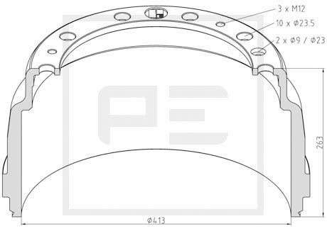 PETERS ENNEPETAL Suojus 090.881-00A 090.881-00A PETERS ENNEPETAL Puskurin ritilä BMW X1